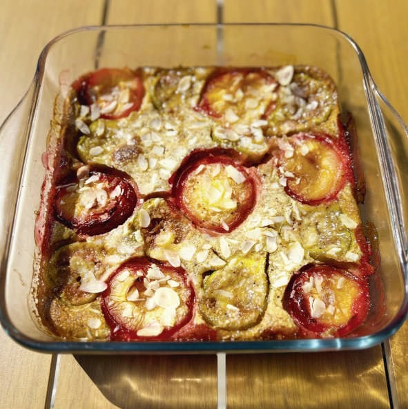 gratin de prunes