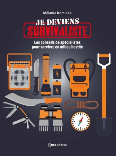 Collection d'outils essentiels pour la survie en milieu hostile, incluant lampe torche, couteau, boussole, et autres équipements indispensables pour survivre efficacement.